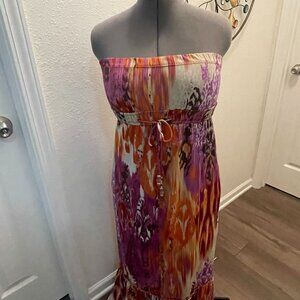 City triangles long dress size Small tricolors